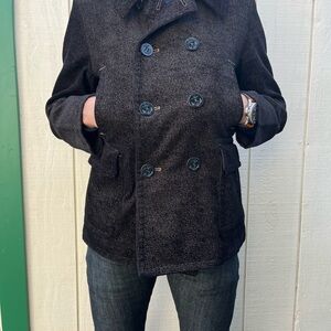 Ralph Lauren Double RL Dark Gray Peacoat